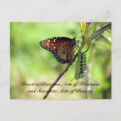 Random Act of Kindness Briefkaart - Queen Butterfl (Voorkant)