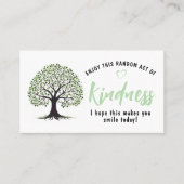 Random Act of Kindness Card | Kindness Tree Mini  Visitekaartje (Voorkant)
