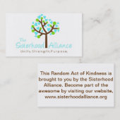 Random Act of Kindness Project Small Cards Visitekaartje (Voorkant / Achterkant)