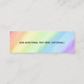 Random Act of Kindness Rainbow Ombré  Mini Visitekaartje (Achterkant)