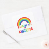 Random Act of Kindness Vierkante Sticker (Envelop)