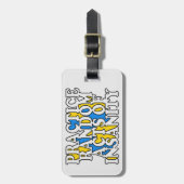 Random Acts of Insanity custom bagagelabel (Voorkant verticaal)