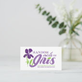 Random Acts of Iris Visitekaartje (Staand voorkant)