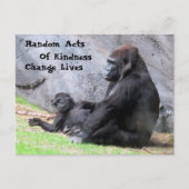 Random Acts of Kindness Briefkaart - Gorilla Famil (Voorkant)