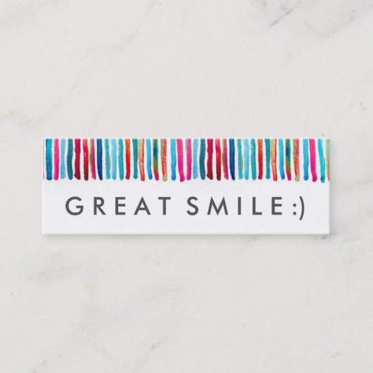 Random Acts of Kindness Great Smile Card Mini Visitekaartje (Voorkant)