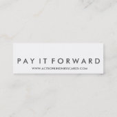 Random Acts of Kindness Great Smile Card Mini Visitekaartje (Achterkant)