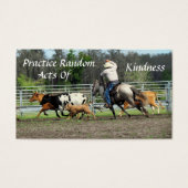 Random Acts of Kindness Kaarten - Cowboy Roundup Visitekaartjes (Voorkant)