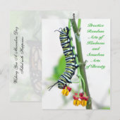 Random Acts of Kindness - Monarch Caterstyle Briefkaart (Voorkant / Achterkant)