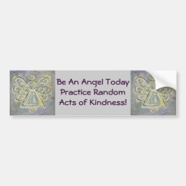 Random Acts of Kindness White Angel Bumpersticker