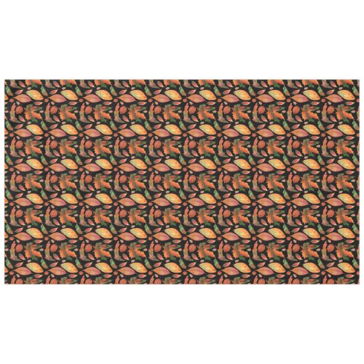 Random Autumn Fall Leaves Earth Tafelkleed (Voorkant (Horizontaal))