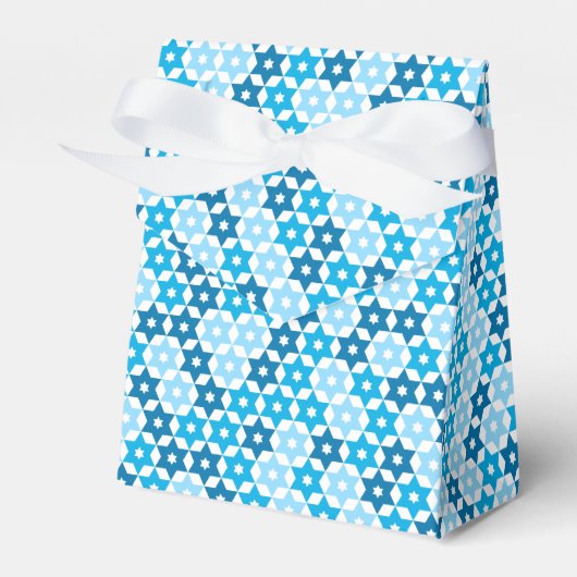 Random Blue Star van David Bedankdoosjes (Voorkant Zijde)