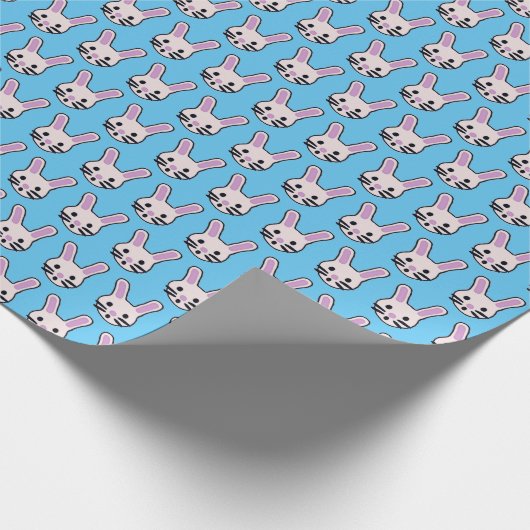 Random Bunny Faces Cadeaupapier (Hoek)