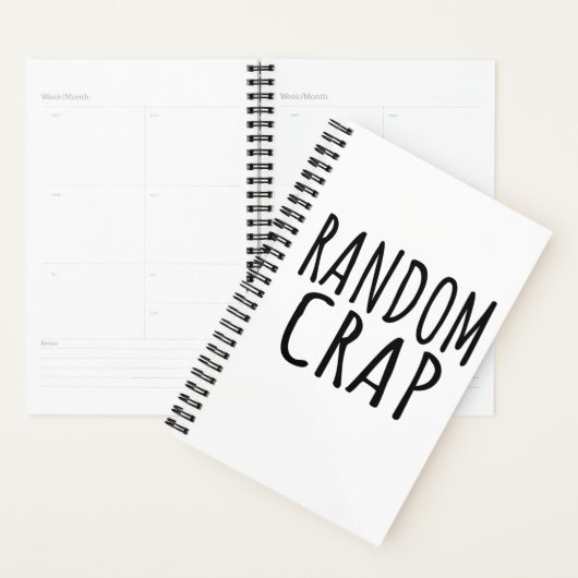 Random Crap Funny Planner (Display)