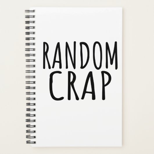Random Crap Funny Planner (Voorkant)