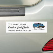 Random Curb Check Bumber Stickers (Op auto)