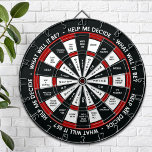 Random Decision Maker Dartbord<br><div class="desc">Waarom verspil je kostbare tijd met nadenken door je beslissingen? NU HOEFT U NIET! Dat klopt, met het Random Decision Maker Dartboard, gooit gewoon een grap weg en plant je leven op basis van waar het landt. Of, als je het antwoord niet leuk vindt, gooi dan nog een dart. Het...</div>