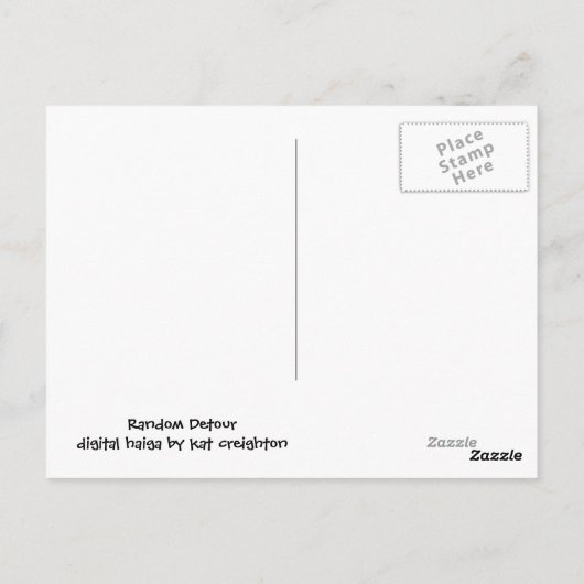 Random Detour Briefkaart (Achterkant)