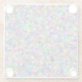 Random Dot Glass Onderzetter Glazen Onderzetter (Achterkant)