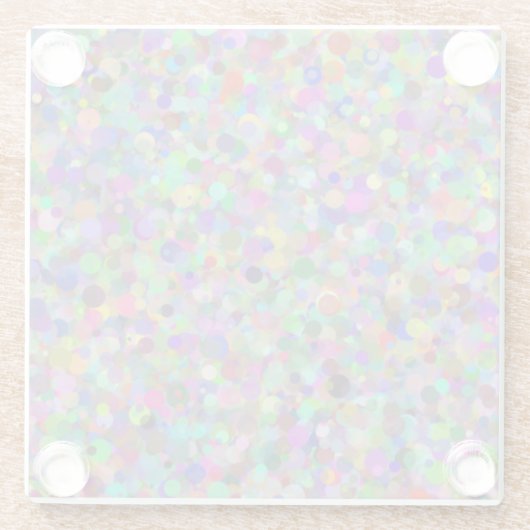 Random Dot Glass Onderzetter Glazen Onderzetter (Achterkant)