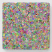 Random Dot Travertijn Onderzetter (Voorkant)