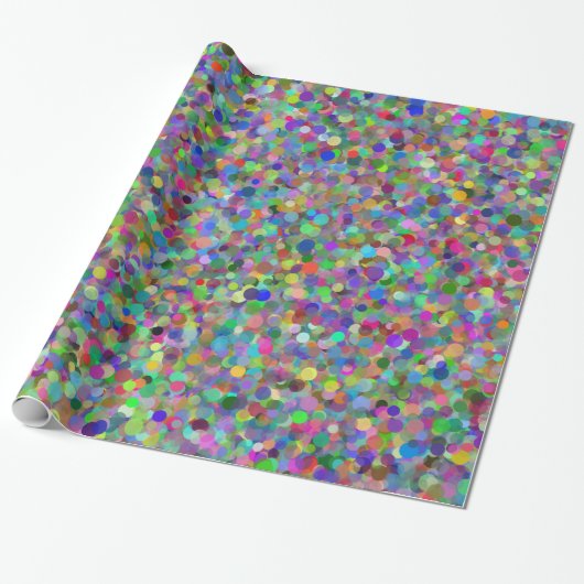 Random Dot Wrapping Paper Cadeaupapier (Uitgerold)