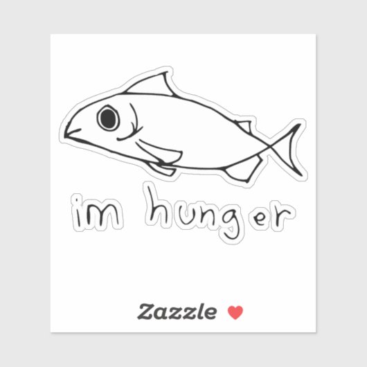 Random Fish Doodle Sticker (Vel)