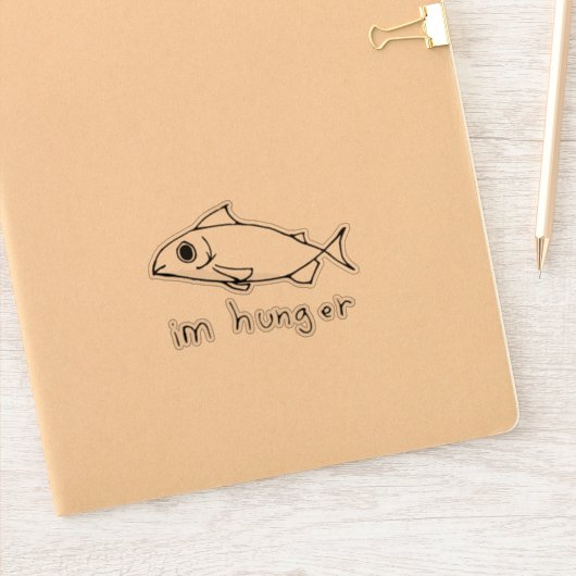 Random Fish Doodle Sticker (Notitieboek)