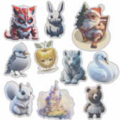 Random Funny Custom-Cut Vinyl Sticker (Voorkant)