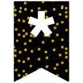 Random Gold Dot Pattern Beste leraar Vlaggetjes (Eerste vlag)