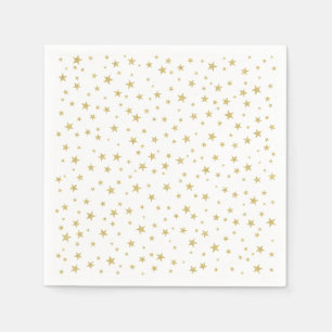 Random Gold Star Pattern Papier van de partij Servet