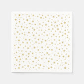 Random Gold Star Pattern | partypapier Servet (Voorkant)