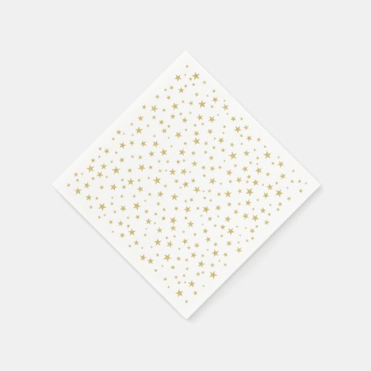 Random Gold Star Pattern | partypapier Servet (Hoek)