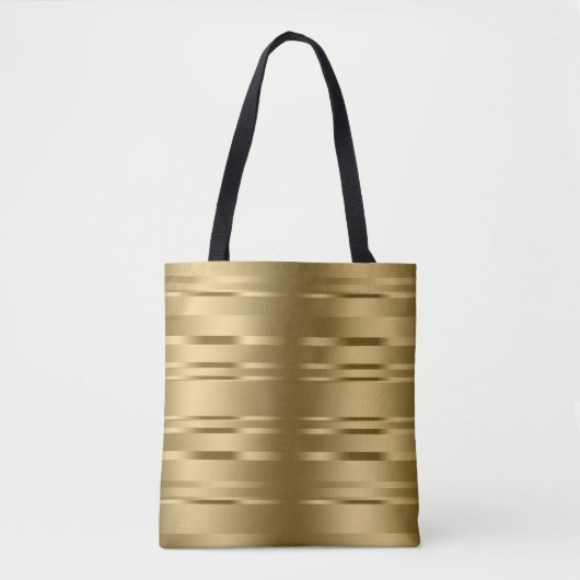 Random Gold Stripes Pattern Tote Bag (Voorkant)