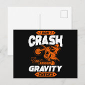 Random Grativity-controles - Motocross en Dirt Bik Briefkaart (Voorkant / Achterkant)