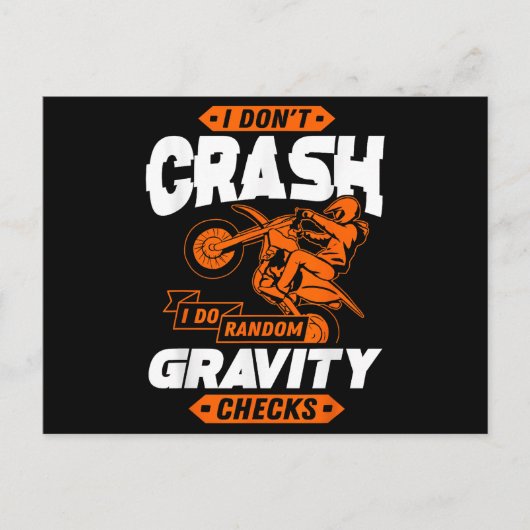 Random Grativity-controles - Motocross en Dirt Bik Briefkaart (Voorkant)