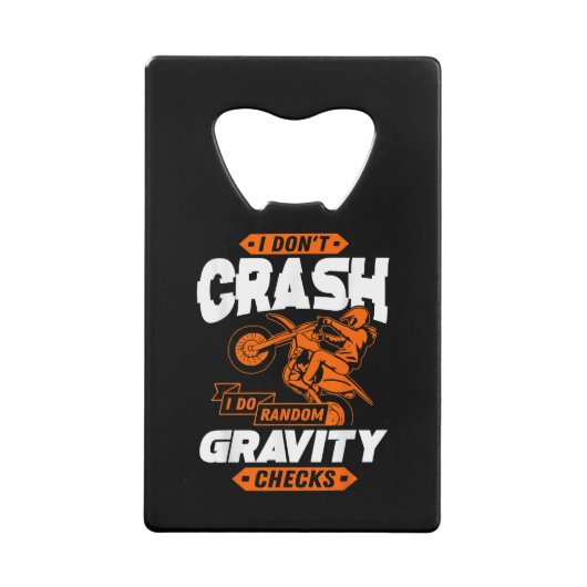 Random Grativity-controles - Motocross en Dirt Bik Creditkaart Flessenopener (Voorkant)