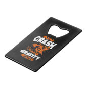 Random Grativity-controles - Motocross en Dirt Bik Creditkaart Flessenopener (Achterkant Gekanteld)