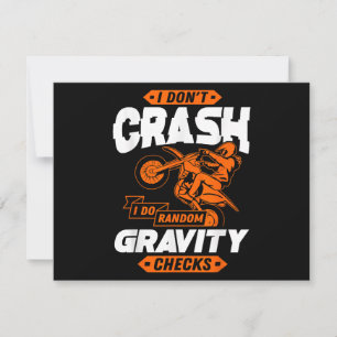 Random Grativity-controles - Motocross en Dirt Bik Feestdagenkaart