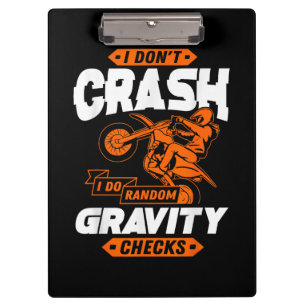 Random Grativity-controles - Motocross en Dirt Bik Klembord