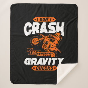 Random Grativity-controles - Motocross en Dirt Bik Sherpa Deken
