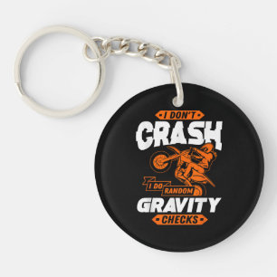Random Grativity-controles - Motocross en Dirt Bik Sleutelhanger