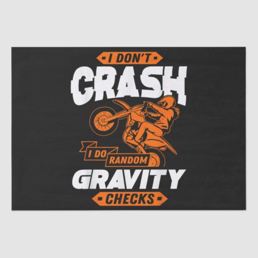 Random Grativity-controles - Motocross en Dirt Bik Tissuepapier (Voorkant)