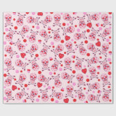 Random Heart Sugar Skulls & Arrows Cadeaupapier (Vlak)