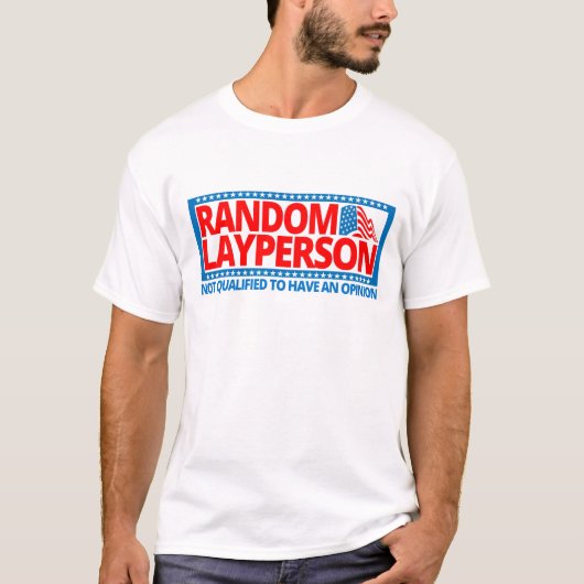 Random Layperson (Amerikaanse vlaggenversie) T-shirt (Voorkant)