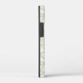 Random Leaf Mosaic Bleek Green Case-Mate iPhone Case (Achterkant / Rechts)