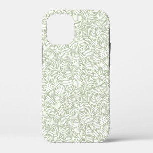 Random Leaf Mosaic Bleek Green Case-Mate iPhone Case