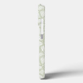 Random Leaf Mosaic Bleek Green Case-Mate iPhone Case (Achterkant / Links)