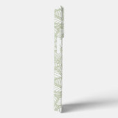 Random Leaf Mosaic Bleek Green Case-Mate iPhone Case (Achterkant / Rechts)