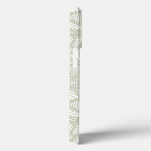 Random Leaf Mosaic Bleek Green Case-Mate iPhone Case (Achterkant / Rechts)