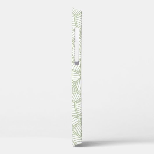 Random Leaf Mosaic Bleek Green Case-Mate iPhone Case (Achterkant / Links)